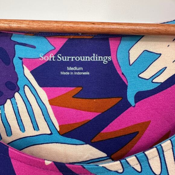 SOFT SURROUNDINGS Serena Jersey Maxi Long Sleeve Resort Dress // M - Picture 5 of 10